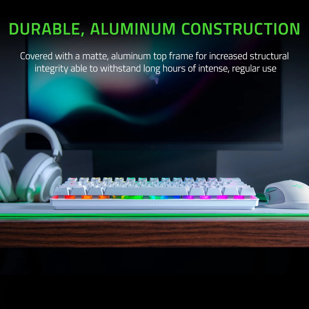 Huntsman Mini 60% Optical Gaming Keyboard, Linear Switch, Mercury