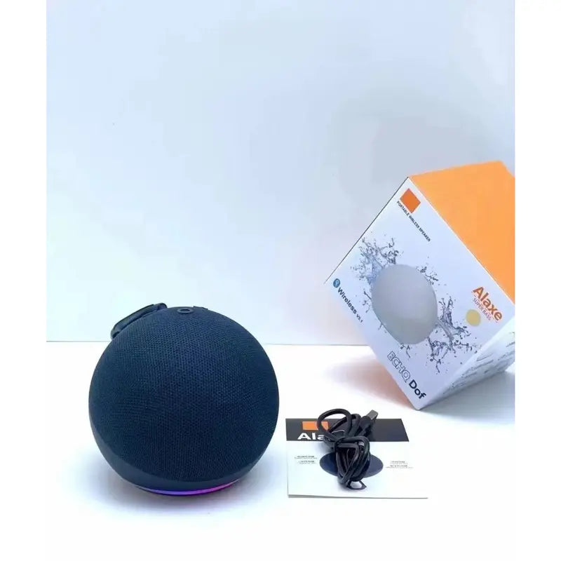 Mini RGB Multifunctional Portable Wireless Bluetooth Speaker - Button Control, Built-In Li-Ion Cell, Compact Stereo Sound, USB Charging, Waterproof Subwoofer, RGB Lights for Outdoor/Home Use, Compatible with Smartphones & Memory Cards