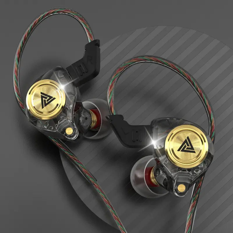 【Flash Sale】Qkz AK3 Portable Wired In-Ear Headset with Mic - Hifi Sound, Deep Subwoofer Bass, Noise Cancelling, Transparent Iems, Electronic Cable-Connected Audio Gaming Earbuds, Console Device Accessory, Geek Gift for Gamers