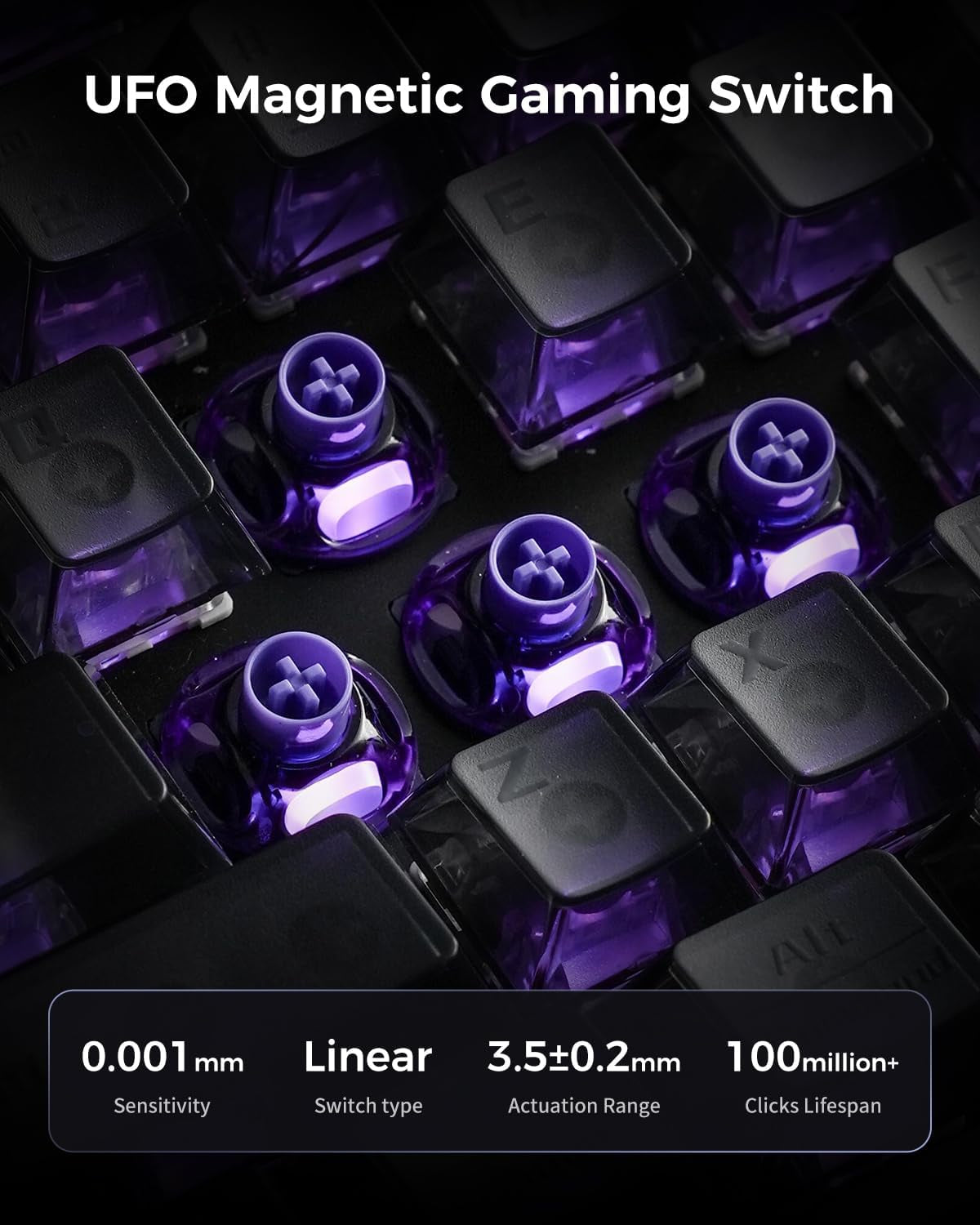 Mercury V60 Pro 60% Magnetic Gaming Keyboard,Full Aluminum Frame