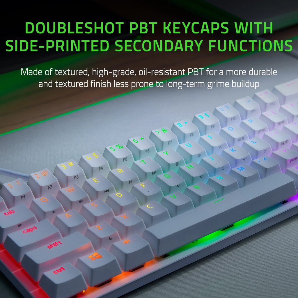 Huntsman Mini 60% Optical Gaming Keyboard, Linear Switch, Mercury
